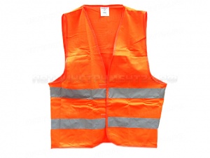 Жилет сигнальный, аварийный со светоотражающими элементами, оранжевый