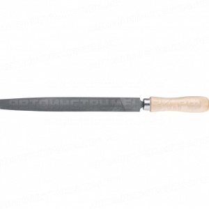 Напильник плоский, 250 мм, деревянная ручка. СИБРТЕХ