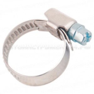 Хомуты металлические, стандартное болтовое крепление 25-40 мм, 50 штук в упаковке, ширина 9 мм. Сибртех