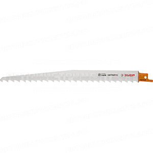 Полотно ЗУБР "ЭКСПЕРТ" S1111K для сабельн эл. ножовки Cr-V, быстрый, грубый распил тверд и мягкой древесины, 210/8,5мм
