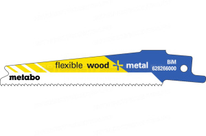 S522BEF 5 Пилок BiM 100x1,4-1,8 универсальн Metabo