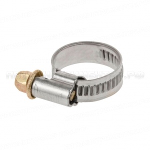 Хомут металлический TITAN 16-25 мм (нерж.сталь) кратно /100