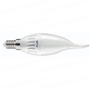 Лампочка светодиодная E14, SMD2835, C37L, 3000K, 8W, 160град, 640 lm GTV LD-SMC37L-70