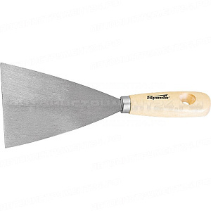 Шпательная лопатка из нержавеющей стали, 100 мм, деревянная ручка. SPARTA
