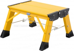 Подставка складная Treppy 2 ступ, желтая Krause MONTO, 130334