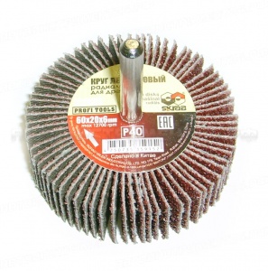 Круг лепестковый радиальный хвост 40x20х6мм Р40 35910