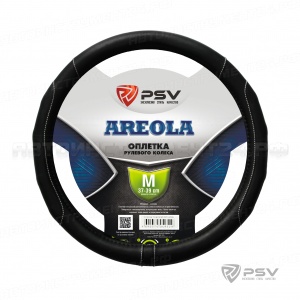 Оплётка на руль PSV AREOLA (Черный/Отстрочка белая) M