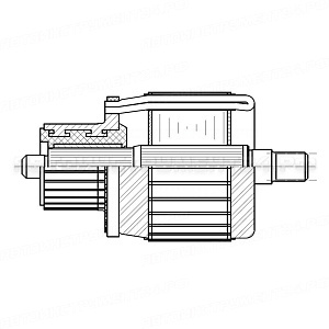 Ротор стартера для автомобилей VAG Polo (20-)/Octavia A7 (13-) 1.6i StartVolt, SR 1805