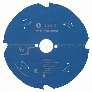 Пильный диск Expert for FiberCement 190x30x2.2/1.6x4T, 2608644125