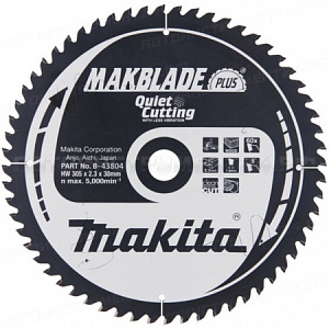 Диск пильный для дерева Makblade-Plus, HW, 305x2.3x30 мм, 60T, 5G, ATB Makita B-43804