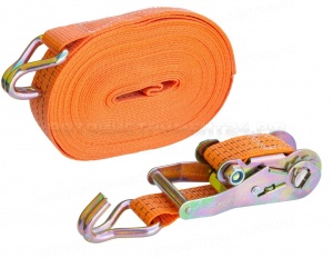 Стяжка (ремень) крепления груза (10 м, 38 мм) 1,5-3 тонн (лента+ механизм) (упак. 20 шт)