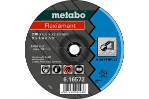 Круг обдирочный сталь Flexiamant 230x6,0 A24N Metabo