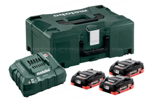 Basic-Set 18В 3xLiHD 4.0 Ач+ASC30+Metaloc Metabo