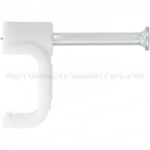 Скобы электроустановочные, 9 мм, прямоугольный профиль, 40 шт. СИБРТЕХ