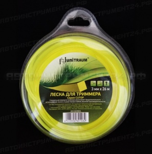 Леска для триммера квадратная 3.00mm x 26m (Cutop) в блистере UN-CQ30B26