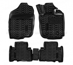 Ковры в салон (3D с подпят.) для Toyota Vanguard (RHD) (07-13) компл. 4 шт., выс. борт, полимер., черн. AIRLINE, ACM-PS-69