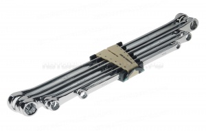 Набор ключей RF-50622 накидных экстра длинных, 6пр.(8х10, 11х13, 12х14, 15х17, 16х18, 19х21мм), в пластиковом держателе ROCKFORCE /1/20