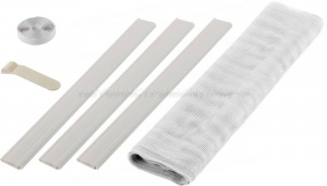 Сетка STAYER "COMFORT" противомоскитная для двери, с крепежной лентой и грузиками, ПЭТ, белая, 1,0 х 2,2 м