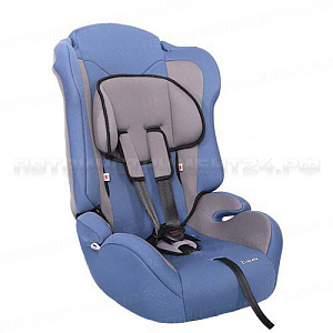 Кресло детское ZLATEK KRES0168 ATLANTIC (синий) автомобильное с ремнями I-III группы: 1-12лет, 9-36кг /1/2