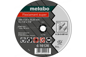 Круг отр ALU Flexiamant S 230x3,0 прямой А30О Metabo