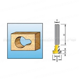 Фреза для замковых отверстий 9.5x4.76x8x32 мм Makita D-11988