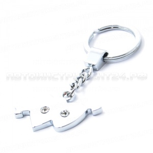 Брелок AB-39051 ARROW HEART (два сердца со стрелой) АВТОСТОП /1/200 (ст.артикул GT-39051A)