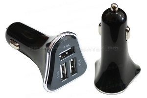 Зарядное устройство 12/24V на 3хUSB разъема 5V-2.1А, 2.1А, 2.1А (свет. подсветка)