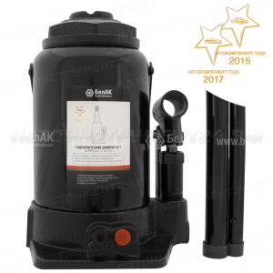 Домкрат двухштоковый 32 тонны 235-585мм (TUV 2 клапана)