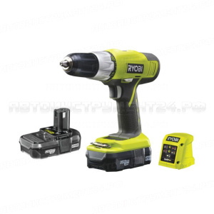 Аккумуляторная ударная дрель-шуруповёрт RYOBI R18PD3-213G