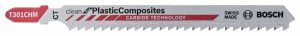 3 ЛОБЗИКОВЫЕ ПИЛКИ T 301 CHM Clean for Plastic Composites, Carbide, 2608667450