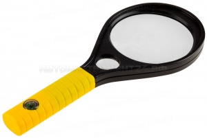 Лупа STAYER "MASTER", пластиковый корпус, 2-х/6-и кратное увеличение, диаметр 90мм