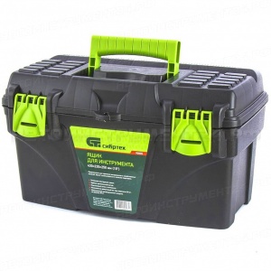 Ящик для инструмента, 430 х 235 х 250 мм, 18", пластик, Россия. СИБРТЕХ