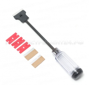 Скребок со сменными насадками (длина 285мм, ширина лезвия 40мм) Forsage F-04C1018