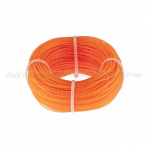 Леска строительная, 100 м, D 1 мм, цвет оранжевый. СИБРТЕХ