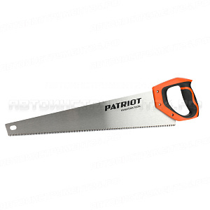 Ножовка PATRIOT WSP-500L, по дереву, 7 TPI крупный зуб, 3-х сторонняя заточка, 500мм, 350006013