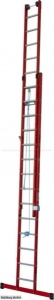 Диэлектрическая лестница с тросом 2х16, перекладины из алюм Krause STABILO, 815736
