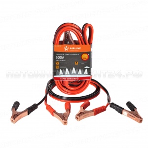 Провода прикуривания 500А (4м, 12/24В) AIRLINE, SA-500-10S