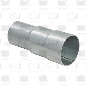 Соединитель труб глушителя 40/45/50 L=100 универсальный (нержавеющая алюминизированная сталь)