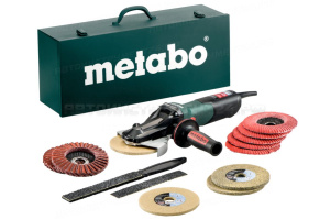 WEVF 10-125 Quick Inox SET УШМ 1000вт,пл.ред.элка Metabo