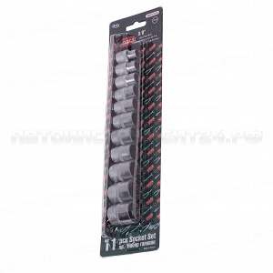 Набор торцевых головок RF-3111-9: 3/8"DR 12-гранных на планке 11пр. ROCKFORCE /1/10