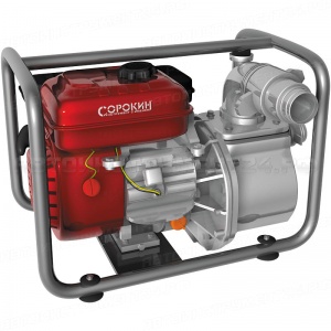 Мотопомпа, выход 80мм 7л/с, 60м3/час