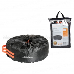 Чехлы для колес, размер R 18-22" комплект 4 шт., цвет черный/оранжевый AIRLINE, AO-WC-12