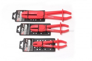 Зажим пластиковый для шлангов с фиксатором (L-155мм), на пластиковом держателе Forsage F-903G12C