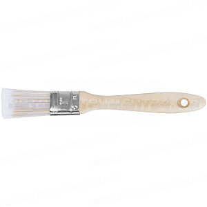 Кисть флейцевая "Аква", искусственная щетина, деревянная ручка 1" (25 мм)