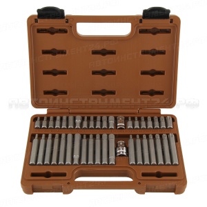 Набор вставок-бит и адаптеров 3/8", 1/2"DR, 40 предметов