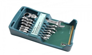 Набор комбинированных ключей с храповым механизмом, гибкие, 10-19 мм Kamasa-Tools K 2823