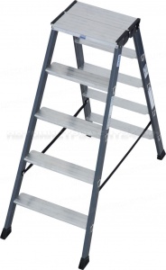 Анодированная стремянка Krause MONTO SEPRO D 2х5 ступ, 125828