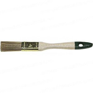 Кисть плоская STAYER "LASUR-STANDARD", смешанная (натуральная и искусственная) щетина, деревянная ручка, 20мм