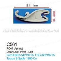 Клипса для крепления внутренней обшивки а/м Форд пластиковая (100шт/уп.) Forsage клипса F-C561(Ford)