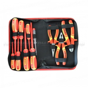 Набор инструмента диэлектрического,12 предметов в сумке Forsage F-05011